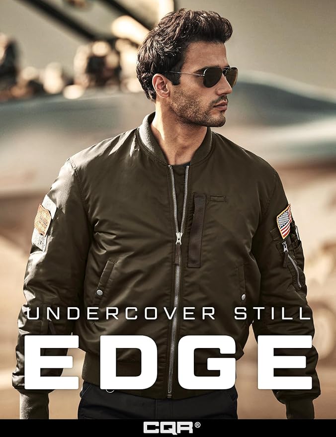 CQR Men's Casual Bomber Jacket